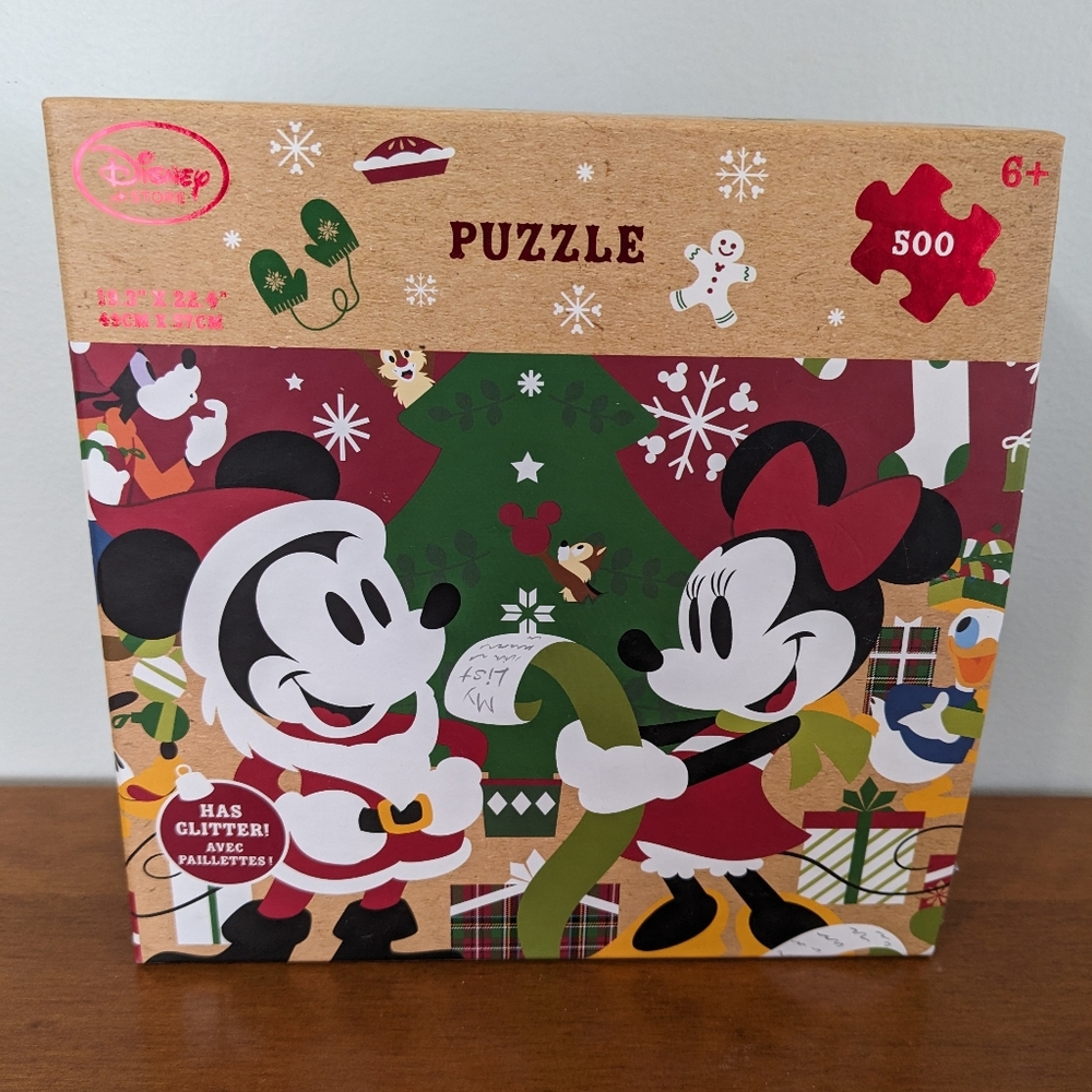 Disney Store Mickey and Minnie Christmas puzzle 500 pieces